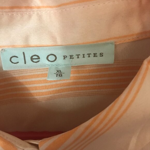 Cleo Satin Print Collared Blouse Sixe XL - Picture 3 of 3